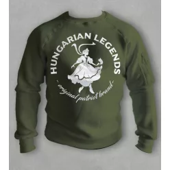 Magyar leány férfi kerek nyakú pulóver