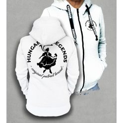 Magyar leány női cipzáras, kapucnis pulóver