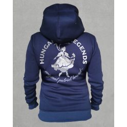 Magyar leány női cipzáras, kapucnis pulóver