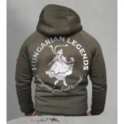 Magyar leány férfi sherpa béléses cipzáras pulóver