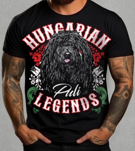 Magyar puli férfi rövid ujjú póló