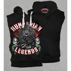 Magyar puli férfi kapucnis, belebújós mellény