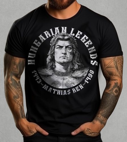 Mátyás király férfi rövid ujjú póló