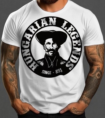 Magyar betyár mintás férfi rövid ujjú póló