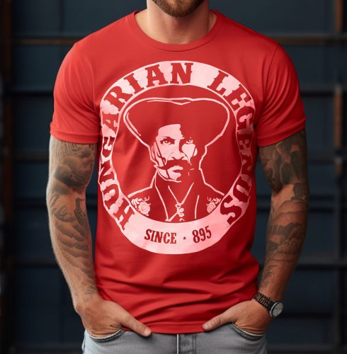 Magyar betyár mintás férfi rövid ujjú póló