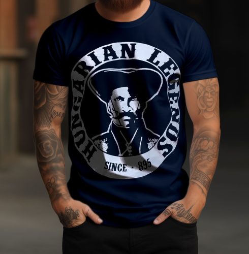 Magyar betyár mintás férfi rövid ujjú póló