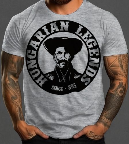 Magyar betyár mintás férfi rövid ujjú póló