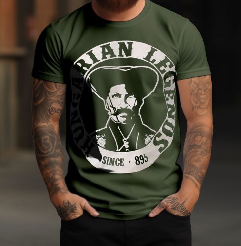 Magyar betyár mintás férfi rövid ujjú póló