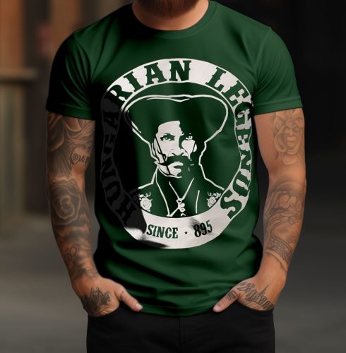 Magyar betyár mintás férfi rövid ujjú póló