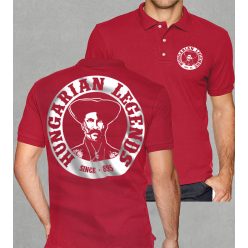 Magyar betyár mintás férfi galléros póló