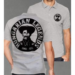 Magyar betyár mintás férfi galléros póló