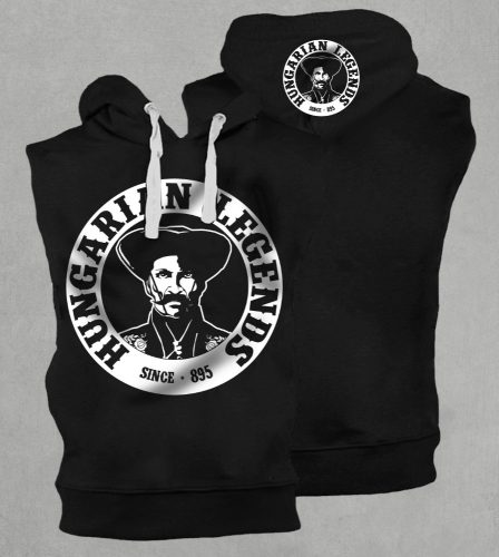 Magyar betyár mintás férfi kapucnis, belebújós mellény