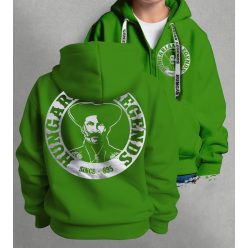 Magyar betyár gyerek kapucnis, cipzáras pulóver