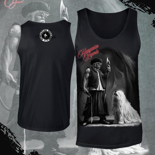 Magyar betyár komondorral férfi ujjatlan póló