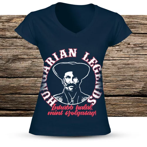 Inkább halál, mint szolgaság! - női v-nyakú póló