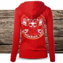 Motoros 2022 női cipzáras, kapucnis pulóver