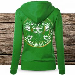 Motoros 2022 női cipzáras, kapucnis pulóver