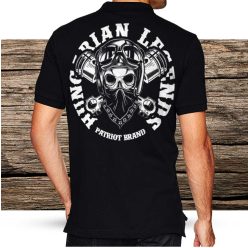 Motoros (körfelirattal) férfi galléros póló