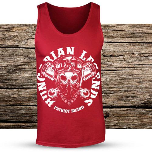 Motoros (körfelirattal) férfi ujjatlan póló