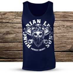 Motoros (körfelirattal) férfi ujjatlan póló