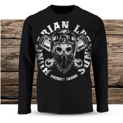 Motoros (körfelirattal) férfi hosszú ujjú póló