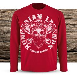 Motoros (körfelirattal) férfi hosszú ujjú póló