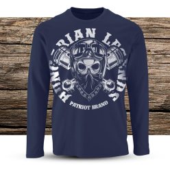 Motoros (körfelirattal) férfi hosszú ujjú póló