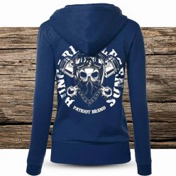 Motoros (körfelirattal) női cipzáras, kapucnis pulóver