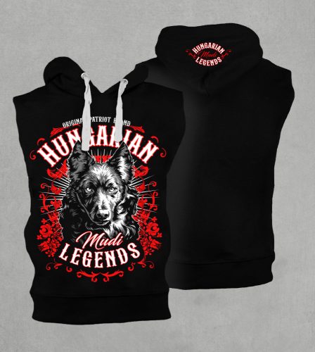 Mudi férfi kapucnis, belebújós mellény