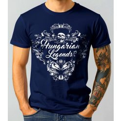   Magyar népi díszítés koponyával férfi rövid ujjú póló