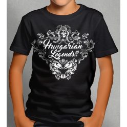   Magyar népi díszítés koponyával gyerek rövid ujjú póló