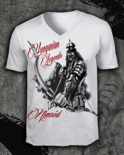 Nimród férfi v-nyakú póló