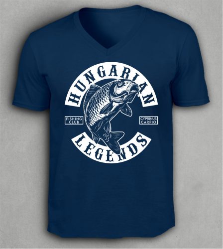 PONTY - Cyprinus Carpio férfi v-nyakú póló