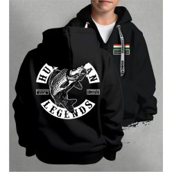 PONTY - Cyprinus Carpio gyerek kapucnis, cipzáras pulóver