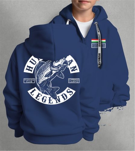 PONTY - Cyprinus Carpio gyerek kapucnis, cipzáras pulóver