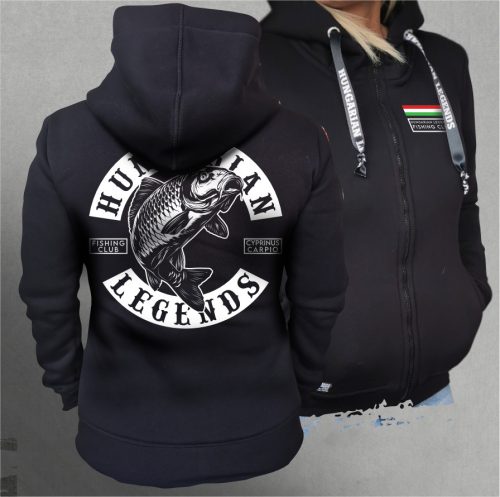 PONTY - Cyprinus Carpio női cipzáras, kapucnis pulóver