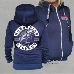 PONTY - Cyprinus Carpio női cipzáras, kapucnis pulóver