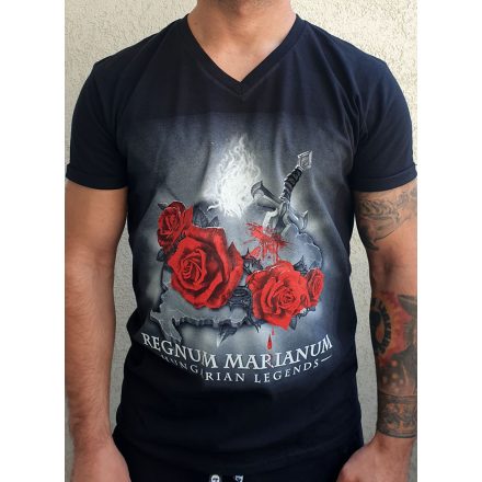 Regnum Marianum férfi v-nyakú póló