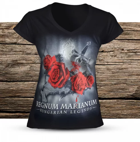 Regnum Marianum női v-nyakú póló