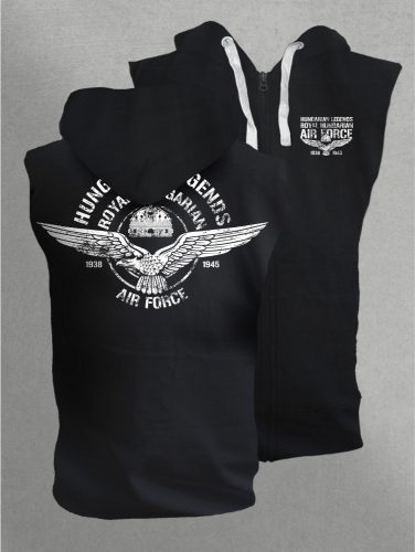 Royal Hungarian AIR FORCE férfi kapucnis, cipzáras mellény