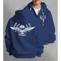  Royal Hungarian AIR FORCE gyerek kapucnis, cipzáras pulóver