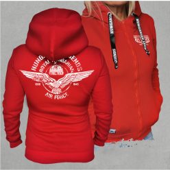 Royal Hungarian AIR FORCE női cipzáras, kapucnis pulóver