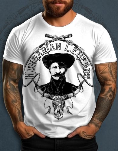 Rózsa Sándor - karikás ostorral férfi rövid ujjú póló