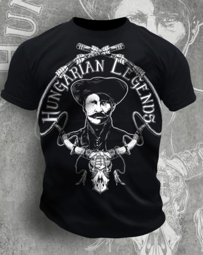 Rózsa Sándor - karikás ostorral férfi rövid ujjú póló