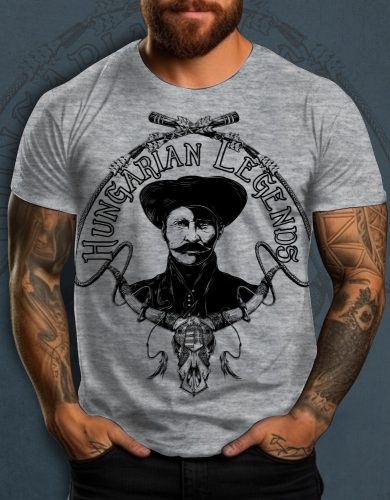 Rózsa Sándor - karikás ostorral férfi rövid ujjú póló