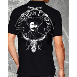 Rózsa Sándor - karikás ostorral  férfi galléros póló