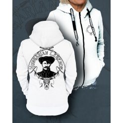   Rózsa Sándor - karikás ostorral női cipzáras, kapucnis pulóver