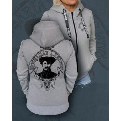   Rózsa Sándor - karikás ostorral női cipzáras, kapucnis pulóver