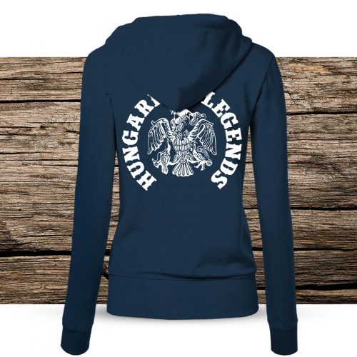 Rakamazi turul női cipzáras, kapucnis pulóver