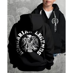 Rakamazi turul gyerek kapucnis, cipzáras pulóver